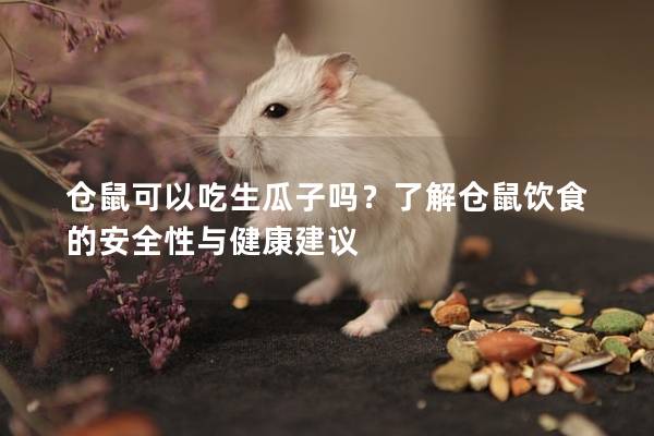 仓鼠可以吃生瓜子吗？了解仓鼠饮食的安全性与健康建议