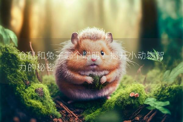 仓鼠和兔子哪个聪明？揭开小动物智力的秘密