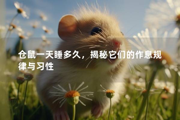 仓鼠一天睡多久，揭秘它们的作息规律与习性