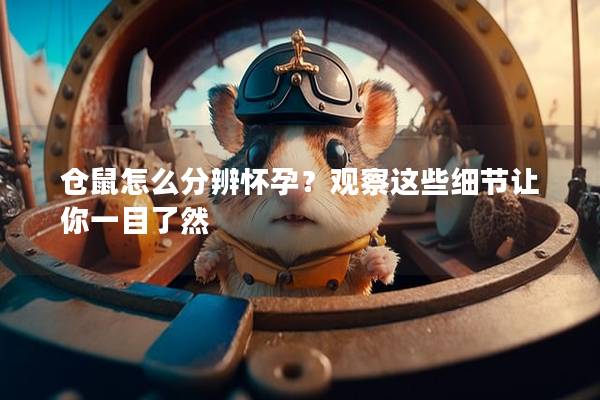 仓鼠怎么分辨怀孕？观察这些细节让你一目了然
