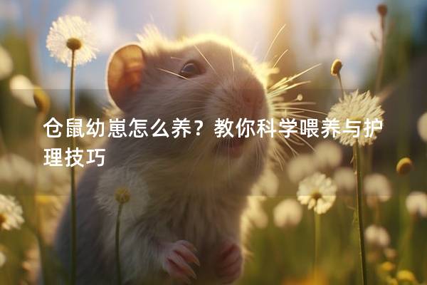 仓鼠幼崽怎么养？教你科学喂养与护理技巧