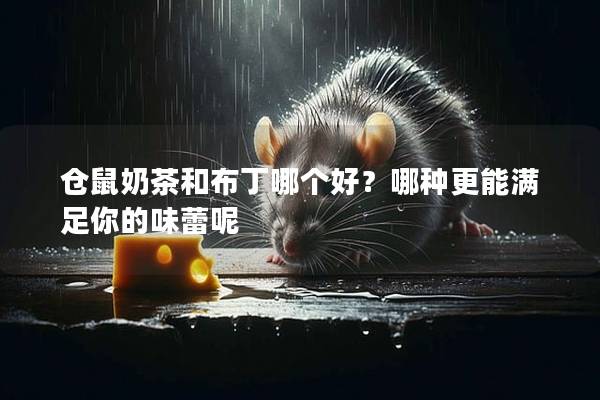 仓鼠奶茶和布丁哪个好？哪种更能满足你的味蕾呢