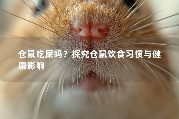 仓鼠吃屎吗？探究仓鼠饮食习惯与健康影响