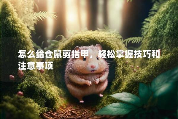 怎么给仓鼠剪指甲，轻松掌握技巧和注意事项