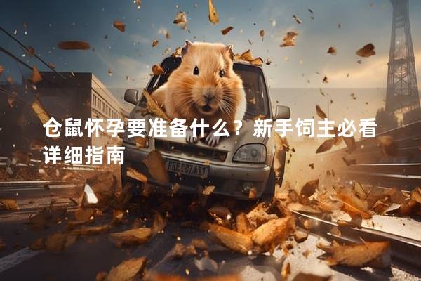 仓鼠怀孕要准备什么？新手饲主必看详细指南
