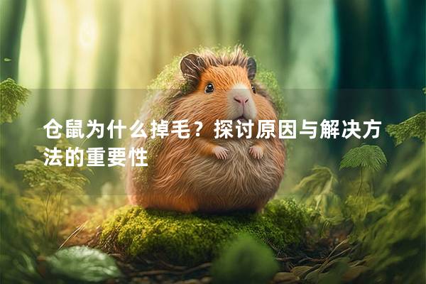 仓鼠为什么掉毛？探讨原因与解决方法的重要性