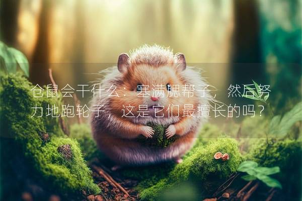仓鼠会干什么：塞满腮帮子，然后努力地跑轮子，这是它们最擅长的吗？