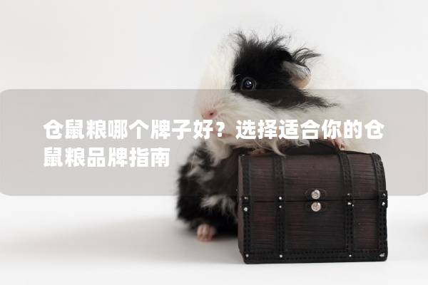 仓鼠粮哪个牌子好？选择适合你的仓鼠粮品牌指南