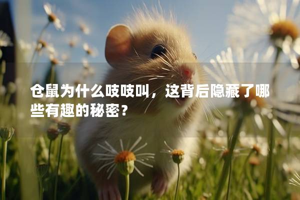 仓鼠为什么吱吱叫，这背后隐藏了哪些有趣的秘密？
